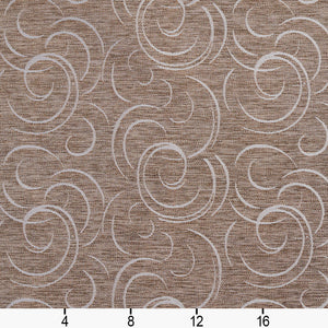 Essentials Heavy Duty Upholstery Drapery Abstract Fabric Brown / Sand Swirl