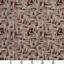 Load image into Gallery viewer, Essentials Heavy Duty Abstract Upholstery Fabric / Burgundy Beige Gray Pink