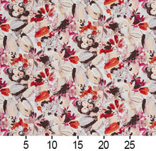 Load image into Gallery viewer, Essentials Drapery Upholstery Abstract Fabric / Burgundy Red Brown Ivory