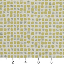 Load image into Gallery viewer, Essentials Heavy Duty Abstract Upholstery Drapery Fabric / Chartreuse Gray White
