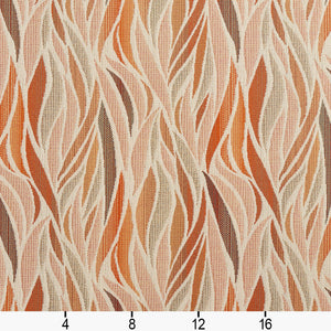 Essentials Outdoor Upholstery Drapery Abstract Fabric / Coral Pink Brown