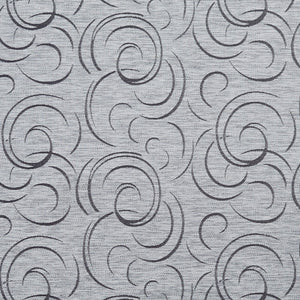 Essentials Heavy Duty Upholstery Drapery Abstract Fabric Gray / Platinum Swirl