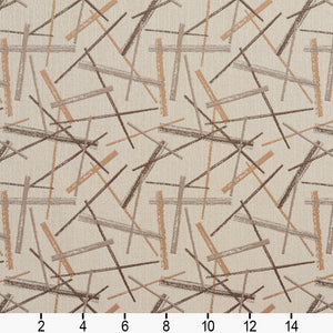 Essentials Upholstery Abstract Fabric Light Gray Brown Tan Beige / CB900-03