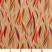 Load image into Gallery viewer, Essentials Outdoor Upholstery Drapery Abstract Fabric / Red Coral Burgundy