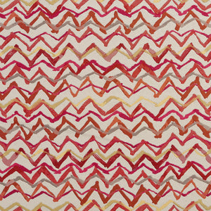 Essentials Abstract Upholstery Drapery Fabric Red Crimson Gray Beige White / 10560-03