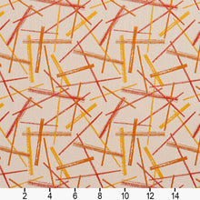 Load image into Gallery viewer, Essentials Abstract Upholstery Fabric Red Orange Yellow White / 10570-02