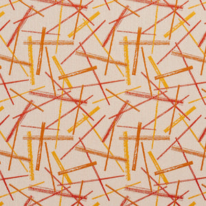 Essentials Abstract Upholstery Fabric Red Orange Yellow White / 10570-02