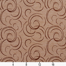 Load image into Gallery viewer, Essentials Heavy Duty Upholstery Drapery Abstract Fabric Sienna / Latte Swirl