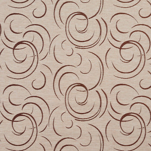 Essentials Heavy Duty Upholstery Drapery Abstract Fabric Tan / Bisque Swirl