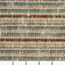 Load image into Gallery viewer, Essentials Upholstery Abstract Fabric / Teal Brown