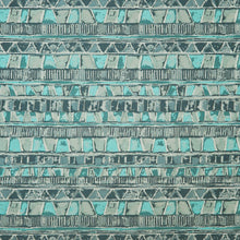 Load image into Gallery viewer, Essentials Upholstery Drapery Abstract Fabric / Teal Turquoise