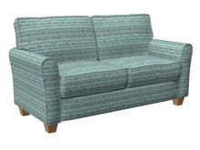 Load image into Gallery viewer, Essentials Upholstery Drapery Abstract Fabric / Teal Turquoise