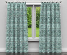 Load image into Gallery viewer, Essentials Upholstery Drapery Abstract Fabric / Teal Turquoise