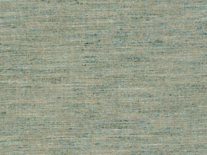 Rustic Woven Teal Blue Green Beige MCM Mid Century Modern Upholstery Drapery Fabric