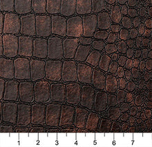 Load image into Gallery viewer, Essentials Heavy Duty Alligator Upholstery Vinyl Brown / Clove