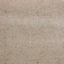 Load image into Gallery viewer, Amalfi Chenille Beige Neutral Damask Upholstery Fabric / Fawn