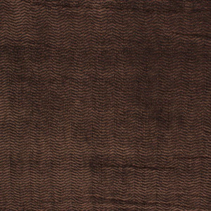 Amalfi Stripe Wave Brown Chenille Upholstery Fabric / Black Walnut