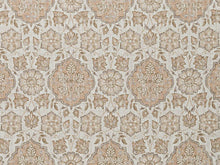 Load image into Gallery viewer, Beige Blush Grey Floral Moorish Medallion Upholstery Drapery Fabric