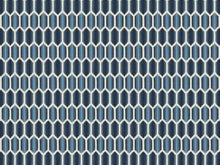 Load image into Gallery viewer, Crypton Water &amp; Stain Resistant Navy French Blue Off White Geometric Upholstery Drapery Fabric
