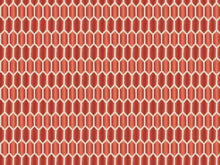 Load image into Gallery viewer, Crypton Water &amp; Stain Resistant Coral Red Cream Geometric Upholstery Drapery Fabric