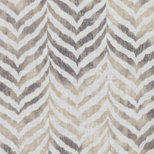 Animal Print Tiger Gray Beige Neutral Cotton Linen Drapery Fabric / Marble