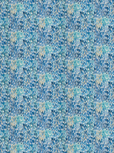 Load image into Gallery viewer, 2 Colors Abstract Navy Turquoise Aqua Blue Beige Drapery Fabric