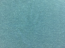 Load image into Gallery viewer, Aqua Blue Teal Crypton Stain Resistant Tweed Basket Weave Chenille Upholstery Fabric