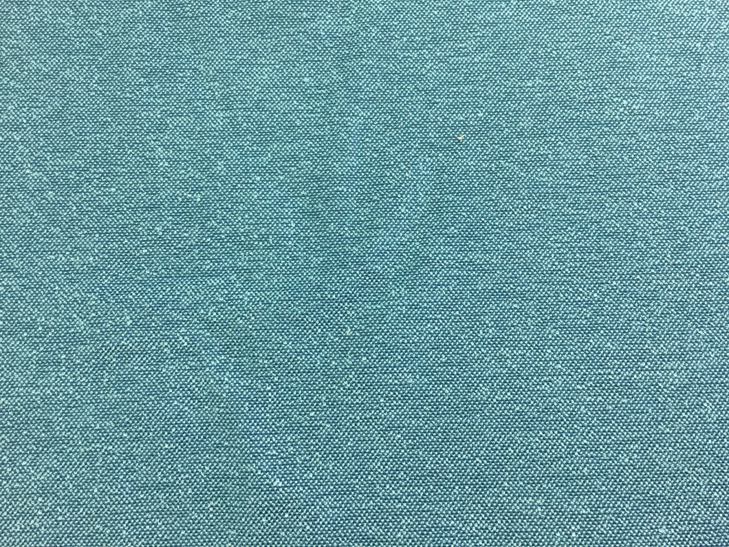 Aqua Blue Teal Crypton Stain Resistant Tweed Basket Weave Chenille Upholstery Fabric