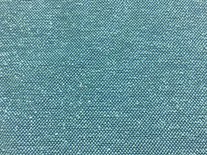 Aqua Blue Teal Crypton Stain Resistant Tweed Basket Weave Chenille Upholstery Fabric