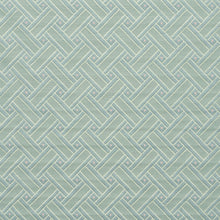 Load image into Gallery viewer, Essentials Upholstery Drapery Fabric Aqua / Capri Lattice