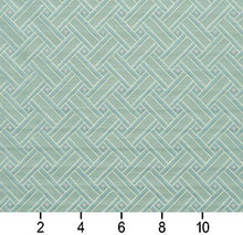 Load image into Gallery viewer, Essentials Upholstery Drapery Fabric Aqua / Capri Lattice