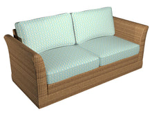 Load image into Gallery viewer, Essentials Outdoor Stain Resistant Upholstery Drapery Fabric Aqua Yellow / Lagoon Lantern