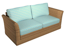 Load image into Gallery viewer, Essentials Outdoor Stain Resistant Upholstery Drapery Fabric Aqua Yellow / Lagoon Wave