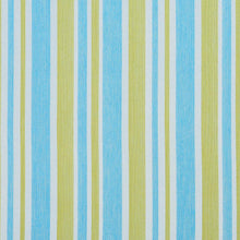 Load image into Gallery viewer, Essentials Outdoor Stain Resistant Upholstery Drapery Fabric Aqua Yellow / Lagoon Wide Stripe