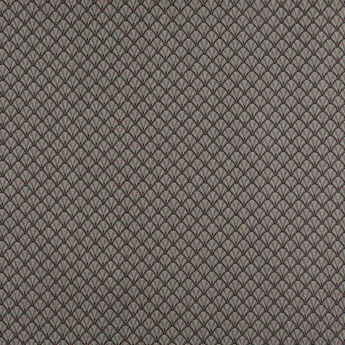 Essentials Heavy Duty Upholstery Art Deco Fabric Black / Cobalt Shell