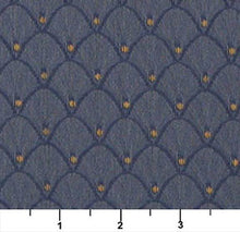 Load image into Gallery viewer, Essentials Heavy Duty Upholstery Art Deco Fabric Blue / Dresden Shell