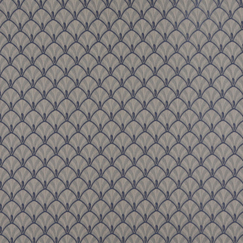 Essentials Heavy Duty Upholstery Art Deco Fabric Blue / Wedgewood Fan