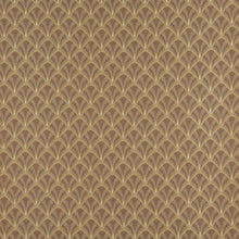Load image into Gallery viewer, Essentials Heavy Duty Upholstery Art Deco Fabric Brown / Harvest Fan