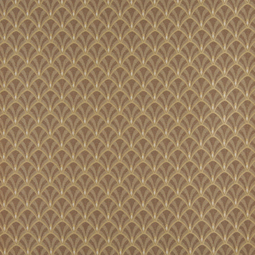 Essentials Heavy Duty Upholstery Art Deco Fabric Brown / Harvest Fan