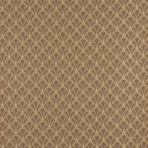 Essentials Heavy Duty Upholstery Art Deco Fabric Brown / Harvest Fan