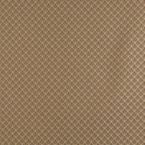 Essentials Heavy Duty Upholstery Art Deco Fabric Brown / Harvest Shell