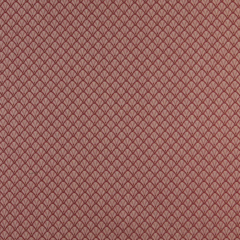 Essentials Heavy Duty Upholstery Art Deco Fabric Burgundy / Port Shell