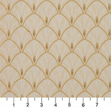 Load image into Gallery viewer, Essentials Heavy Duty Upholstery Art Deco Fabric Gold / Flax Fan