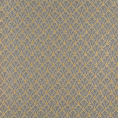 Essentials Heavy Duty Upholstery Art Deco Fabric Gray / Chambray Fan