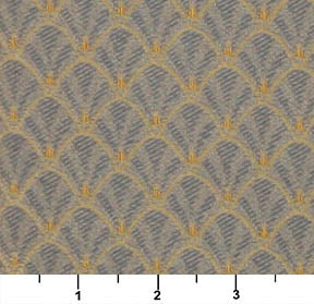 Essentials Heavy Duty Upholstery Art Deco Fabric Gray / Chambray Shell