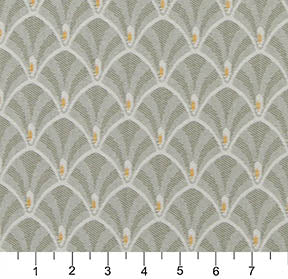 Essentials Heavy Duty Upholstery Art Deco Fabric Gray / Spring Fan