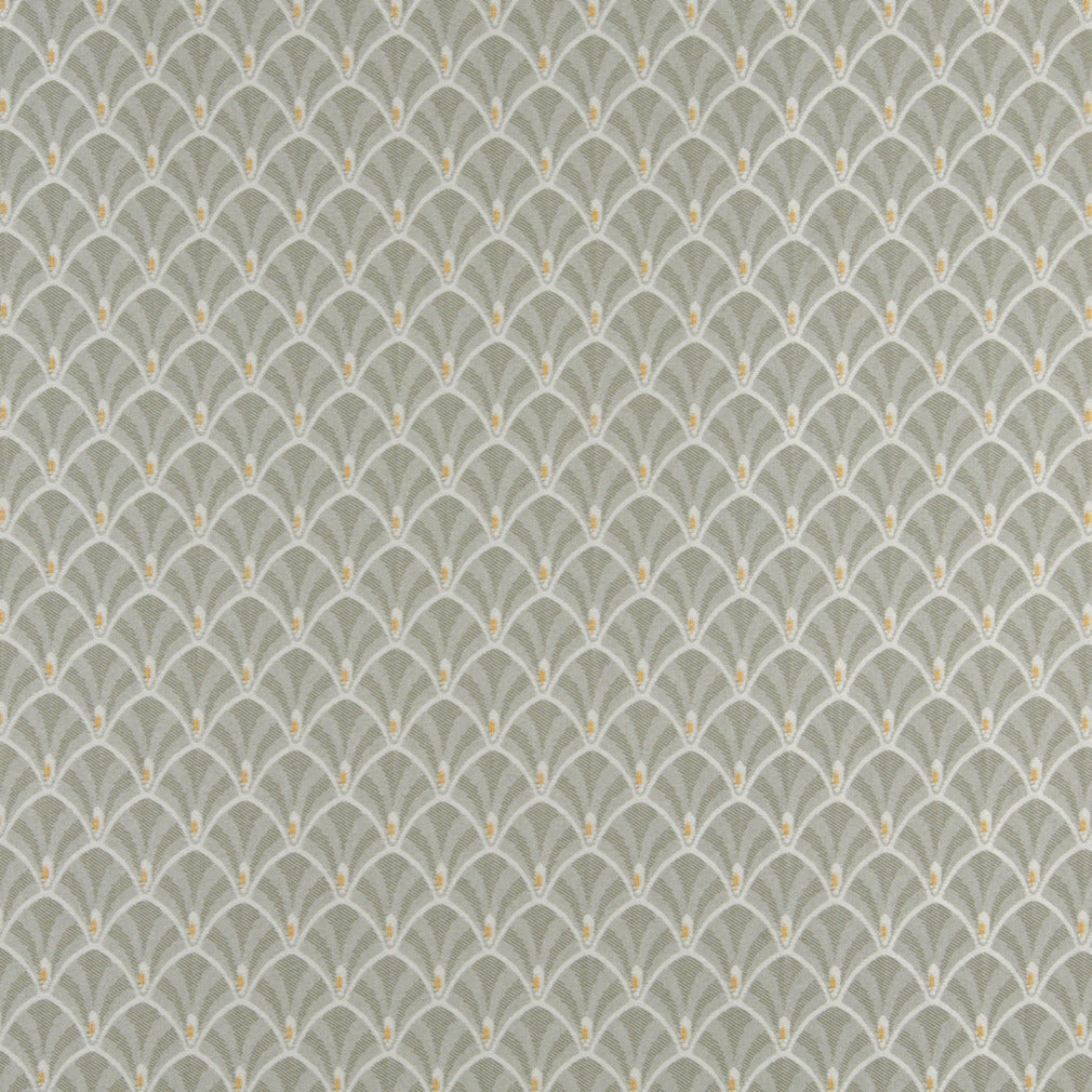 Essentials Heavy Duty Upholstery Art Deco Fabric Gray / Spring Fan