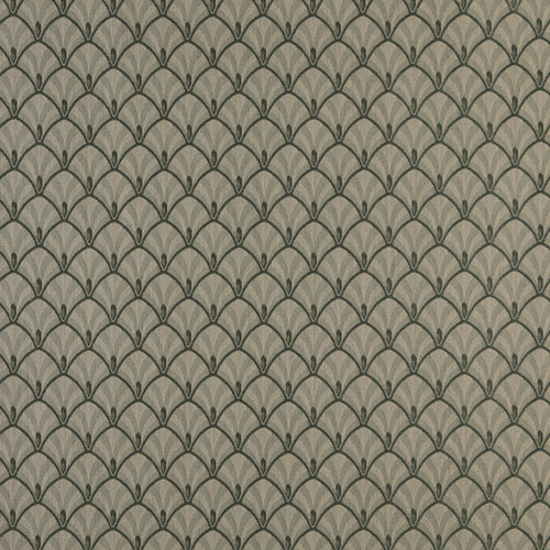 Essentials Heavy Duty Upholstery Art Deco Fabric Green / Juniper Fan