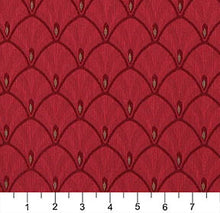 Load image into Gallery viewer, Essentials Heavy Duty Upholstery Art Deco Fabric Red / Ruby Fan