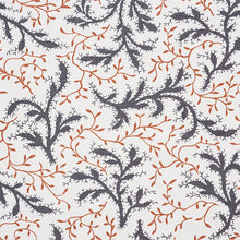 Load image into Gallery viewer, SCHUMACHER SPRIG FABRIC / BASALT &amp; FAWN